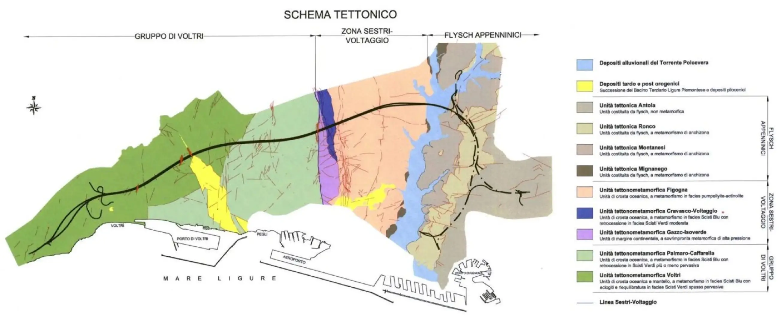 Schema tettonico